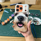 Custom Handmade 3D Dog Nose Phone Case, Platinum Silicone Pet Gift, Personalized Memorial Keepsake | doboop