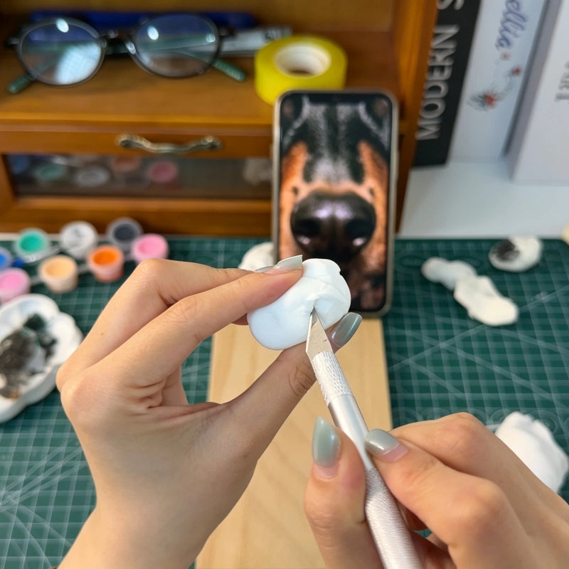 Custom Handmade 3D Dog Nose Phone Case, Platinum Silicone Pet Gift, Personalized Memorial Keepsake | doboop