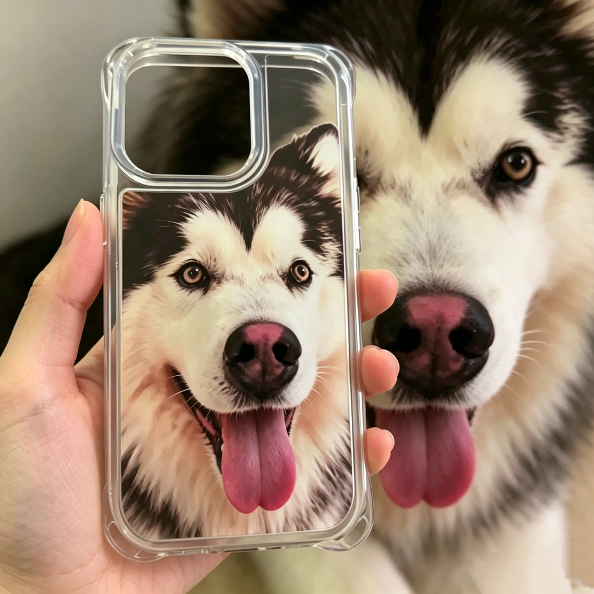 Custom Handmade 3D Dog Nose Phone Case, Platinum Silicone Pet Gift, Personalized Memorial Keepsake | doboop