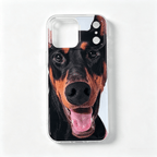 Custom Handmade 3D Dog Nose Phone Case, Platinum Silicone Pet Gift, Personalized Memorial Keepsake | doboop