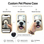 Custom Handmade 3D Dog Nose Phone Case, Platinum Silicone Pet Gift, Personalized Memorial Keepsake | doboop