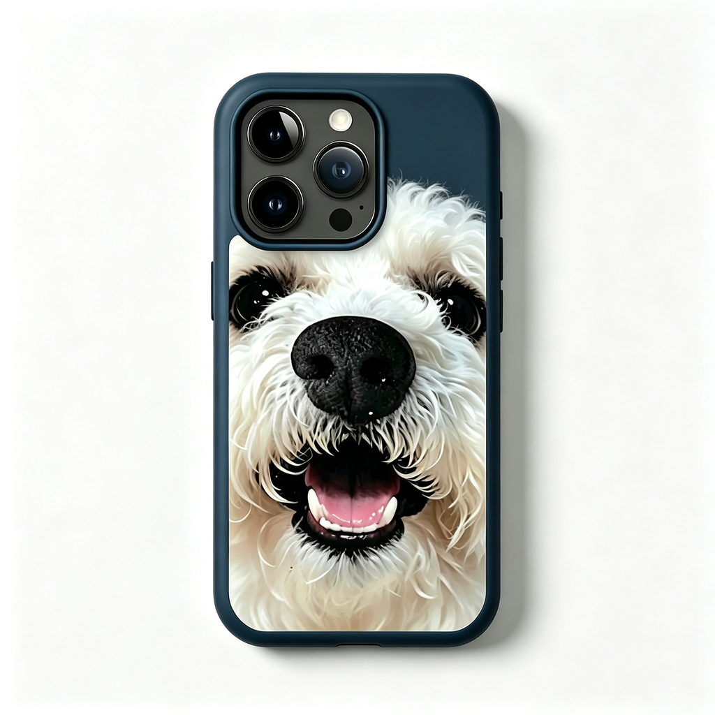 Custom Handmade 3D Dog Nose Phone Case, Platinum Silicone Pet Gift, Personalized Memorial Keepsake | doboop