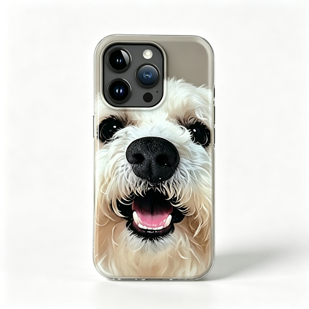 Custom Handmade 3D Dog Nose Phone Case, Platinum Silicone Pet Gift, Personalized Memorial Keepsake | doboop