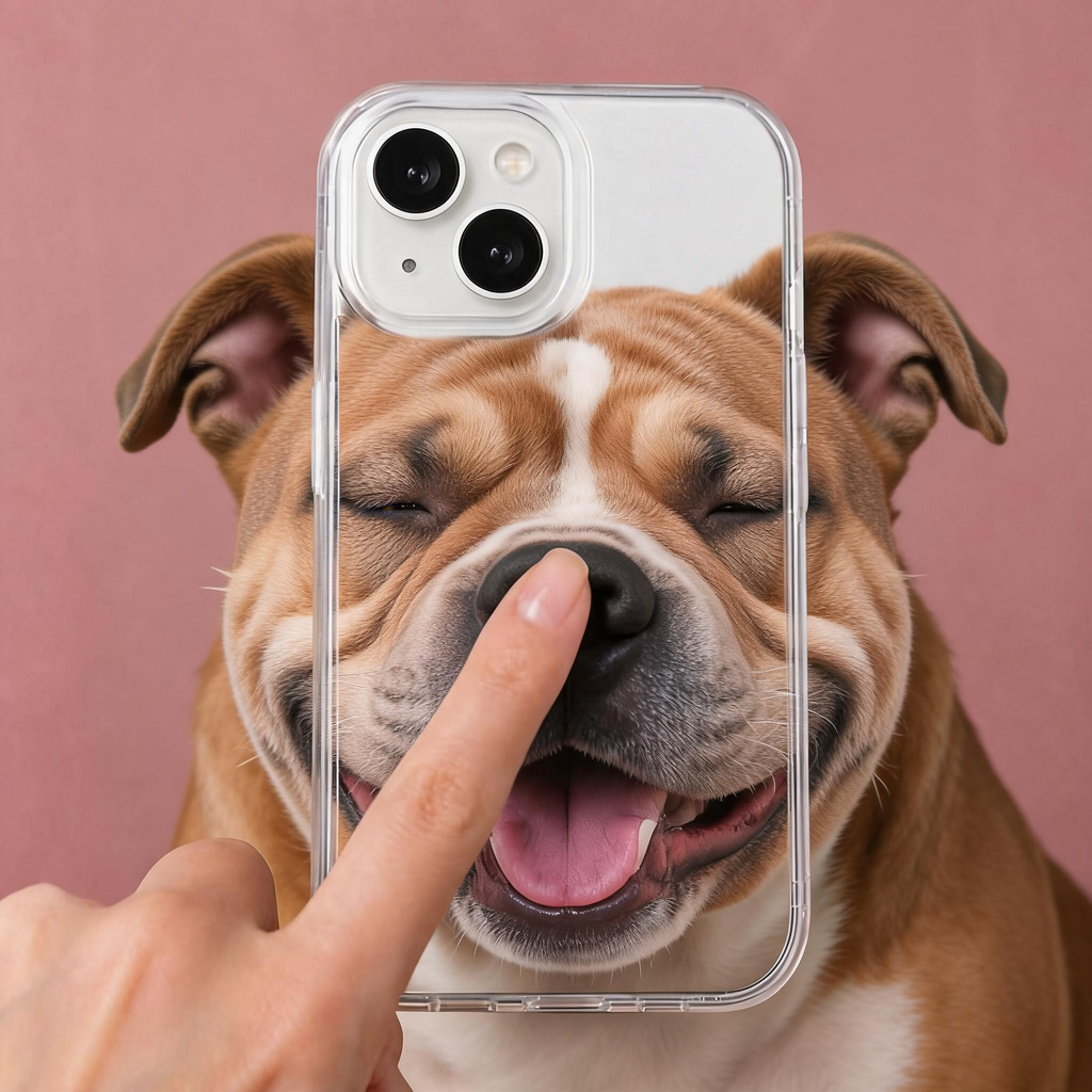 Custom Handmade 3D Dog Nose Phone Case, Platinum Silicone Pet Gift, Personalized Memorial Keepsake | doboop