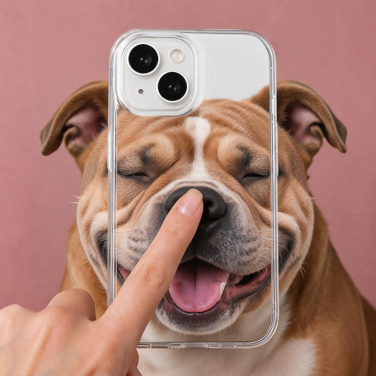 Custom Handmade 3D Dog Nose Phone Case, Platinum Silicone Pet Gift, Personalized Memorial Keepsake | doboop