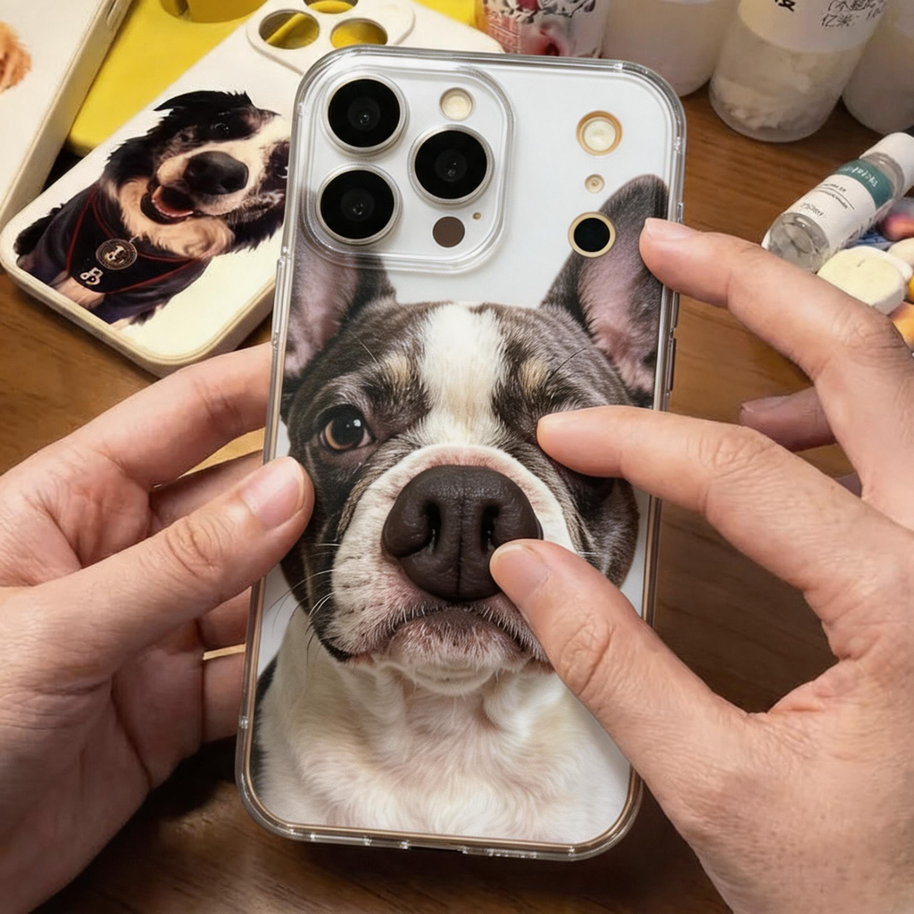 Custom Handmade 3D Dog Nose Phone Case, Platinum Silicone Pet Gift, Personalized Memorial Keepsake | doboop