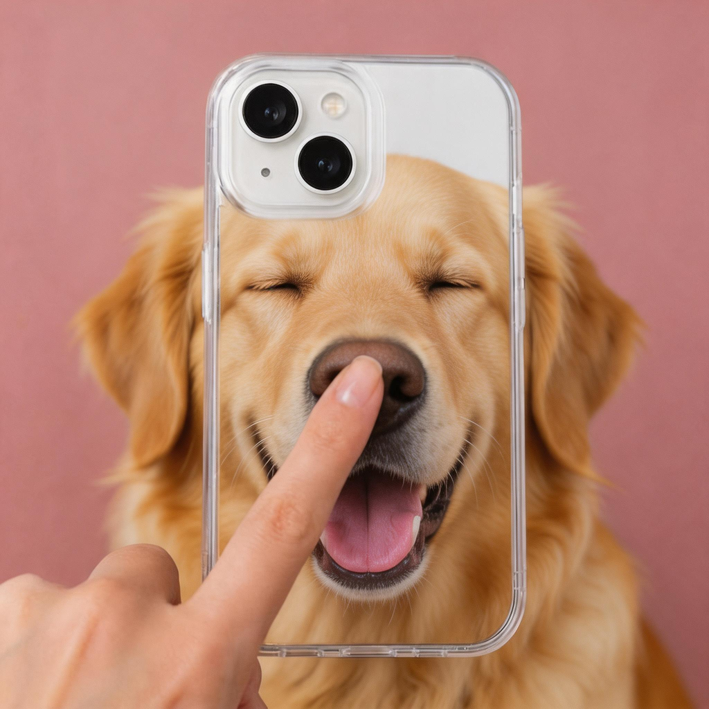 Custom Handmade 3D Dog Nose Phone Case, Platinum Silicone Pet Gift, Personalized Memorial Keepsake | doboop