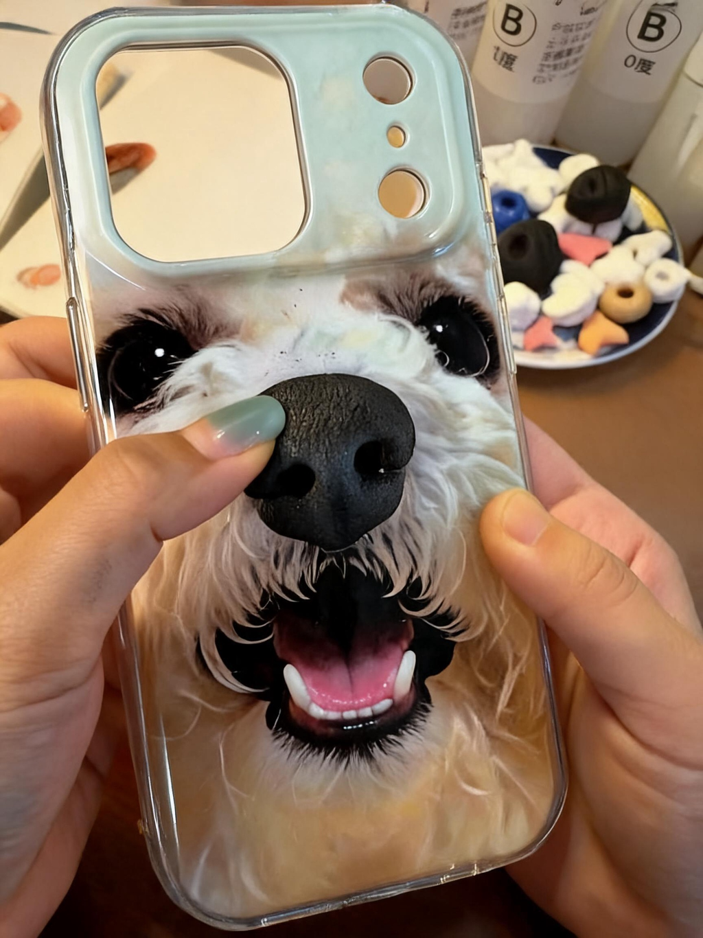 Custom Handmade 3D Dog Nose Phone Case, Platinum Silicone Pet Gift, Personalized Memorial Keepsake | doboop